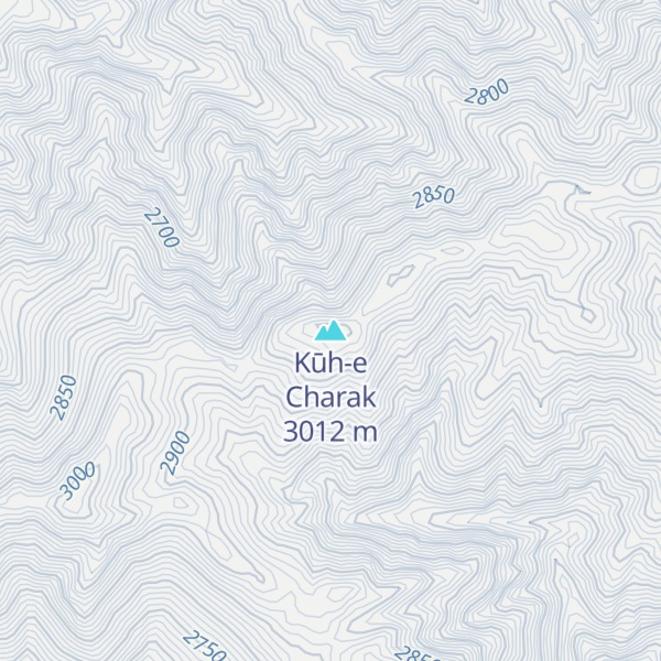 Map of Kūh-e Charak