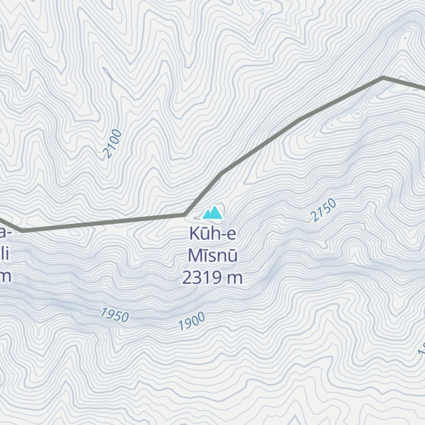 Map of Kūh-e Mīsnū