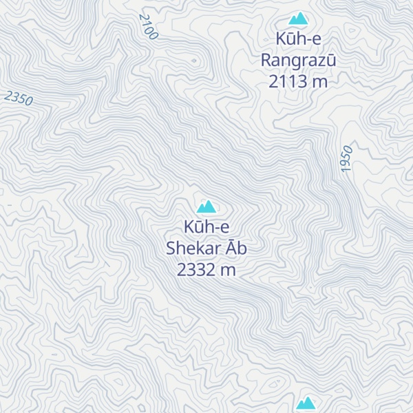 Map of Kūh-e Shekar Āb