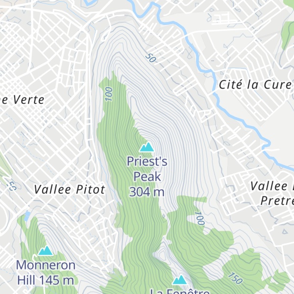 Map of Priest's Peak