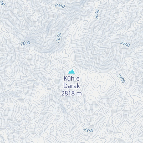 Map of Kūh-e Darak