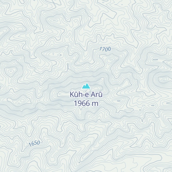 Map of Kūh-e Arū