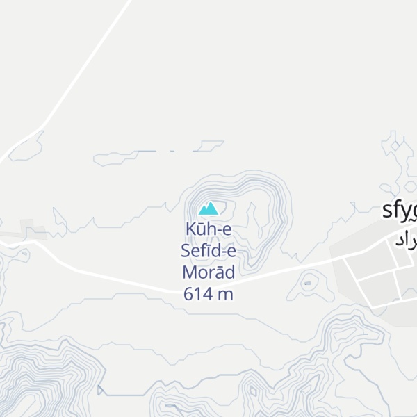 Map of Kūh-e Sefīd-e Morād
