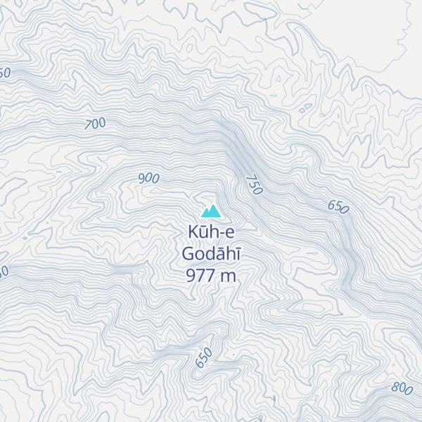 Map of Kūh-e Godāhī