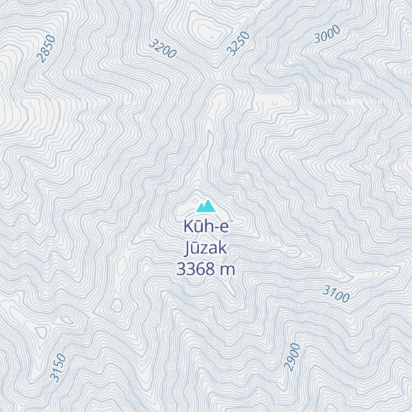 Map of Kūh-e Jūzak