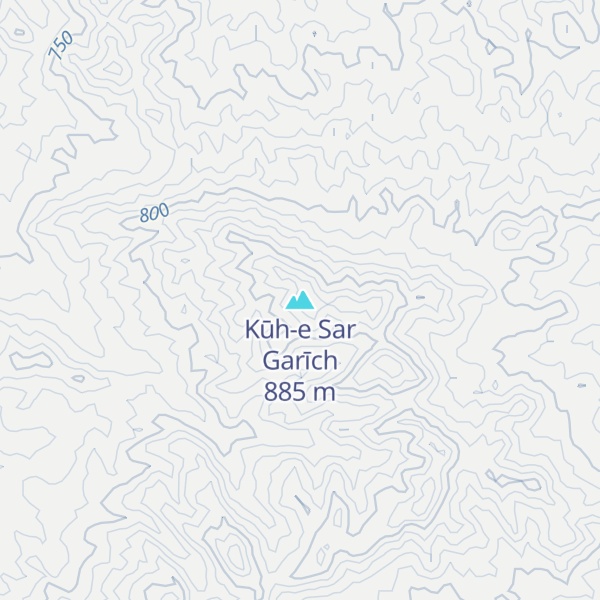 Map of Kūh-e Sar Garīch
