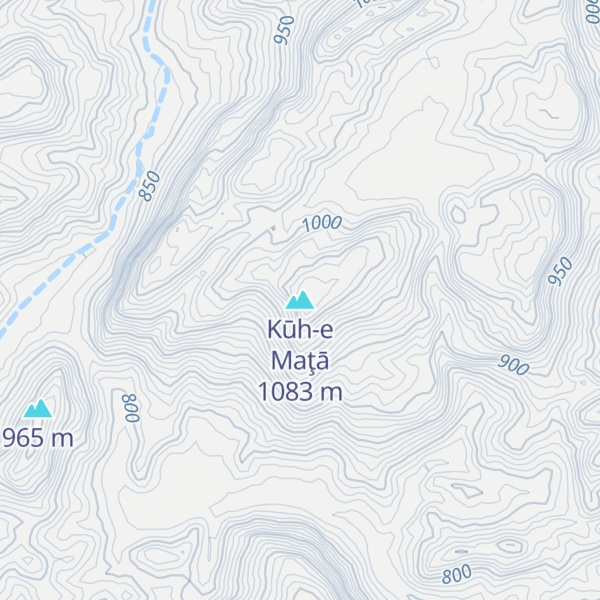 Map of Kūh-e Maţā