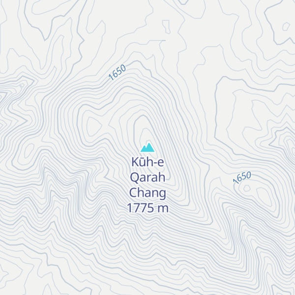 Map of Kūh-e Qarah Chang