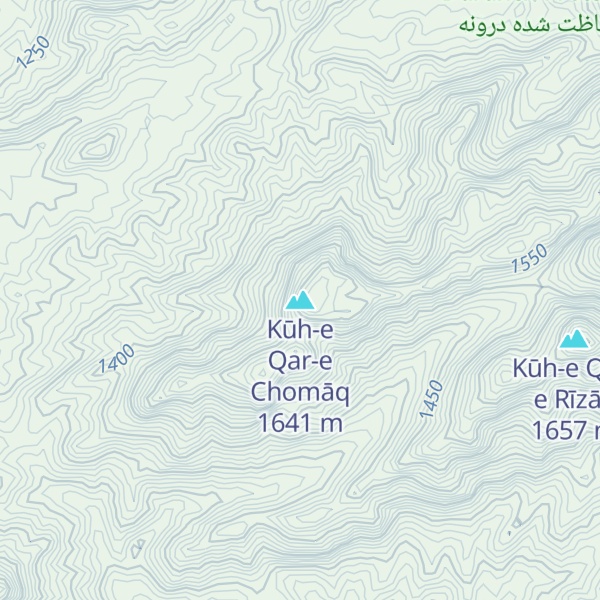 Map of Kūh-e Qar-e Chomāq