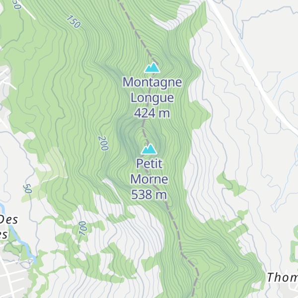 Map of Petit Morne