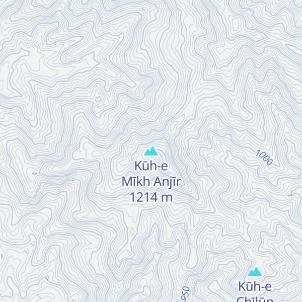 Map of Kūh-e Mīkh Anjīr