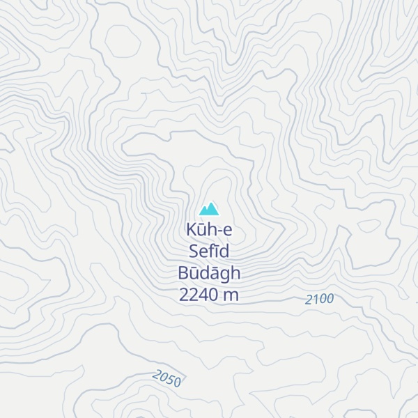 Map of Kūh-e Sefīd Būdāgh