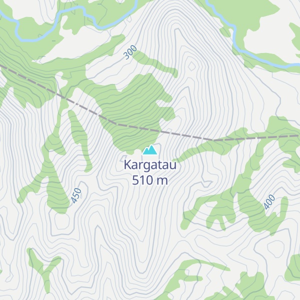 Map of Kargatau