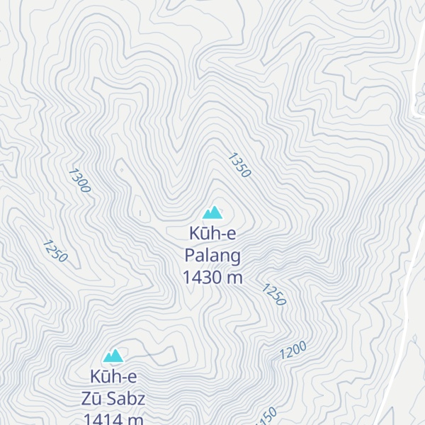 Map of Kūh-e Palang