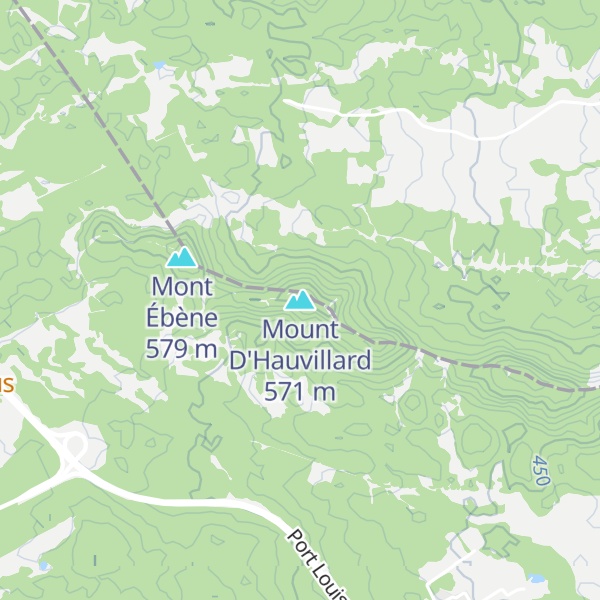 Map of Mount D'Hauvillard