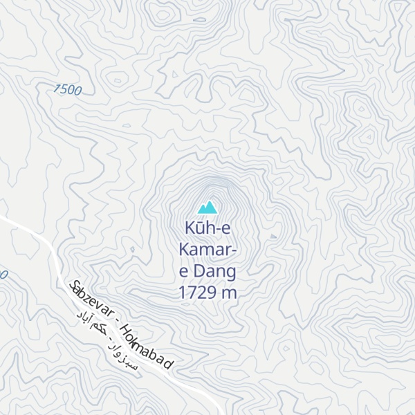 Map of Kūh-e Kamar-e Dang