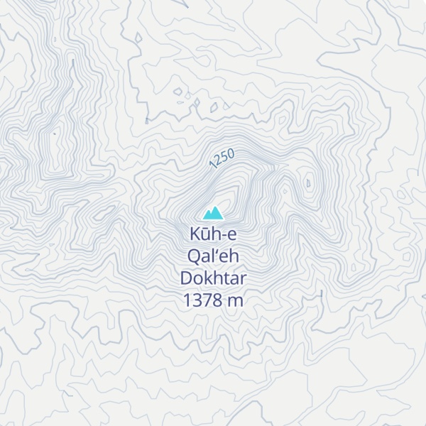Map of Kūh-e Qal‘eh Dokhtar