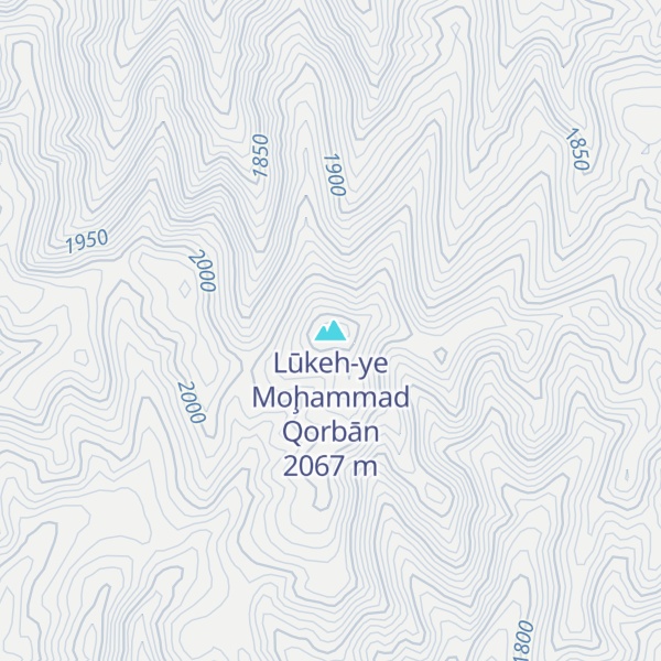 Map of Lūkeh-ye Moḩammad Qorbān