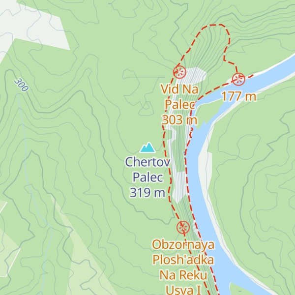 Map of Chertov Palec