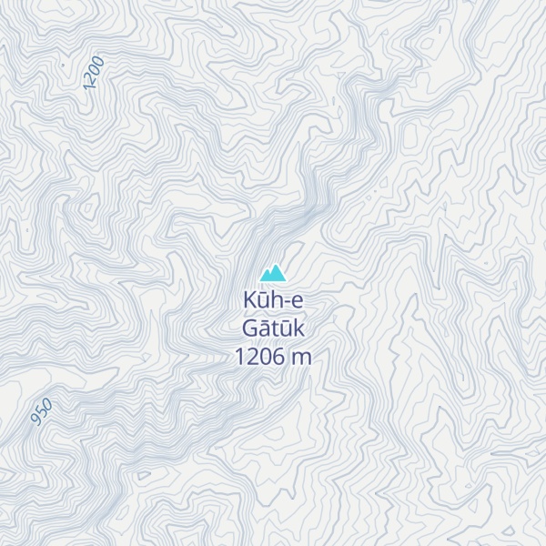 Map of Kūh-e Gātūk