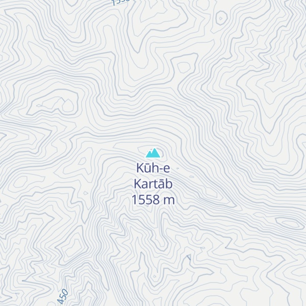 Map of Kūh-e Kartāb