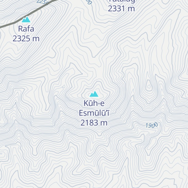Map of Kūh-e Esmūlū’ī
