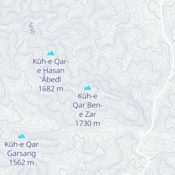 Map of Kūh-e Qar Ben-e Zar