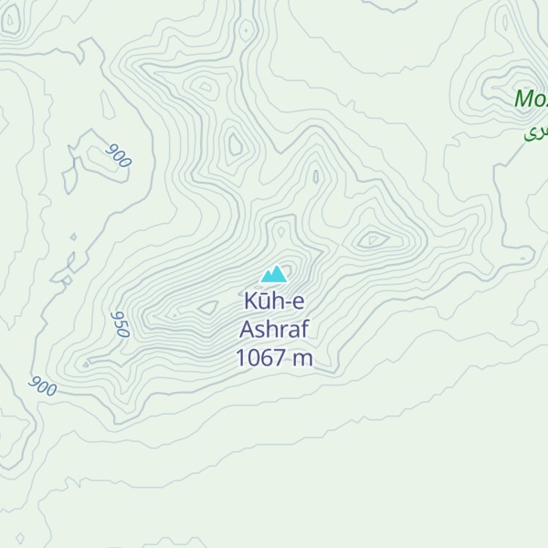 Map of Kūh-e Ashraf