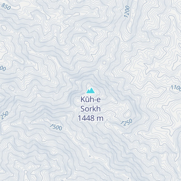 Map of Kūh-e Sorkh