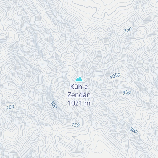 Map of Kūh-e Zendān