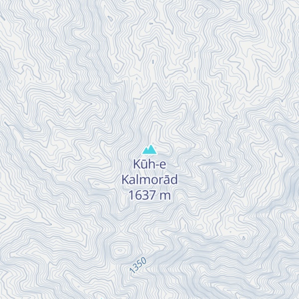 Map of Kūh-e Kalmorād