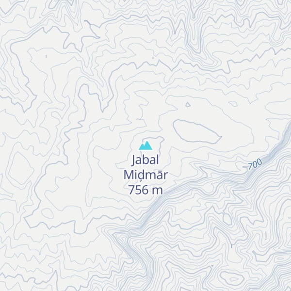 Map of Jabal Miḑmār