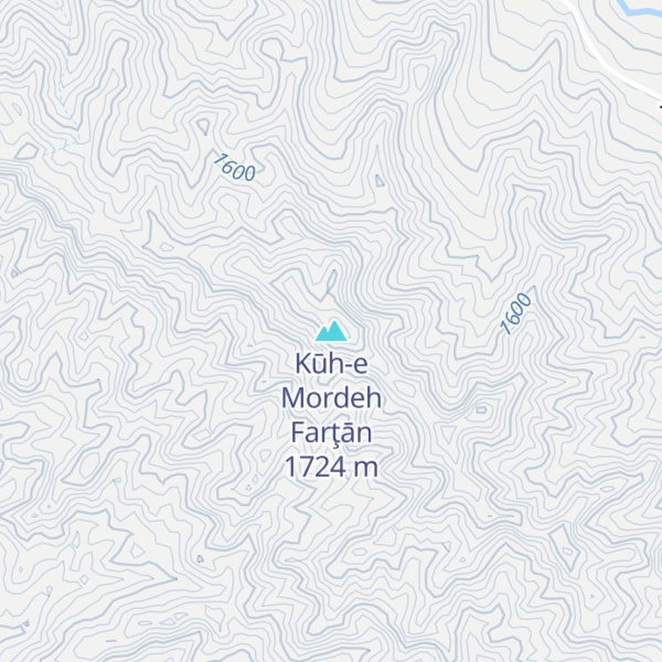 Map of Kūh-e Mordeh Farţān