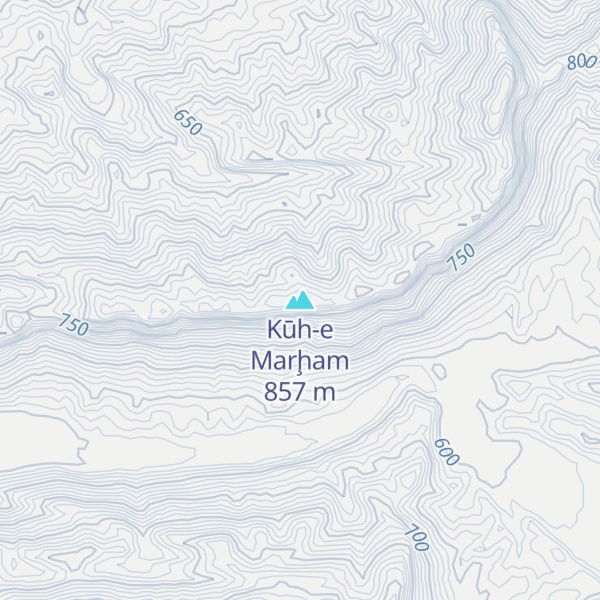 Map of Kūh-e Marḩam