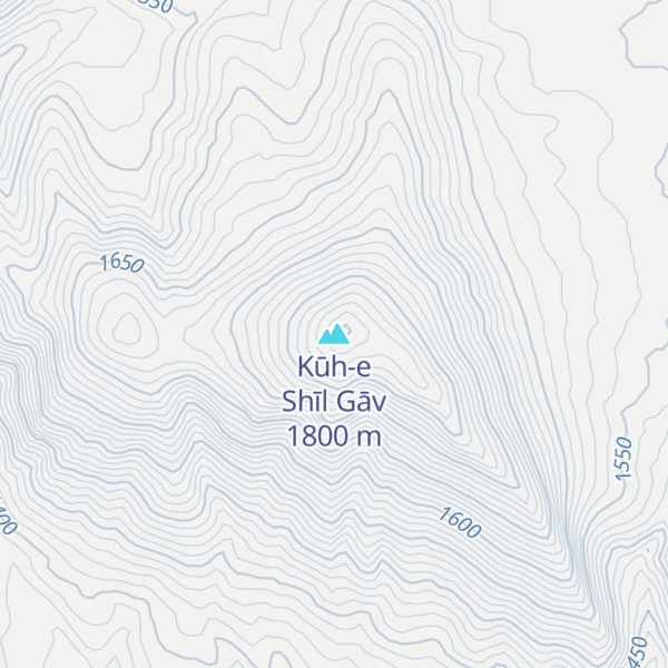 Map of Kūh-e Shīl Gāv