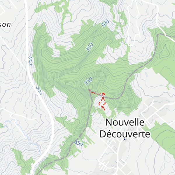 Map of Calebasses Mountain