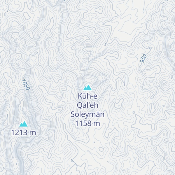Map of Kūh-e Qal‘eh Soleymān