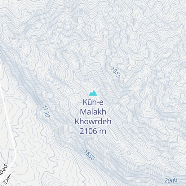 Map of Kūh-e Malakh Khowrdeh