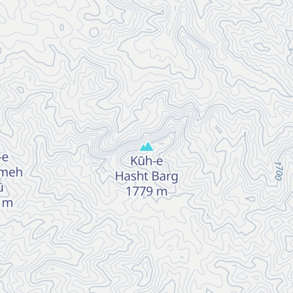 Map of Kūh-e Hasht Barg