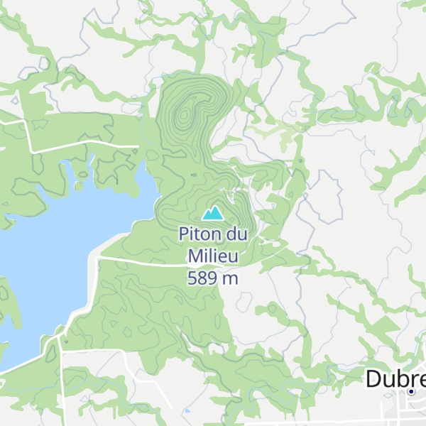 Map of Piton du Milieu