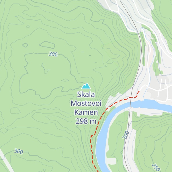 Map of Skala Mostovoi Kamen