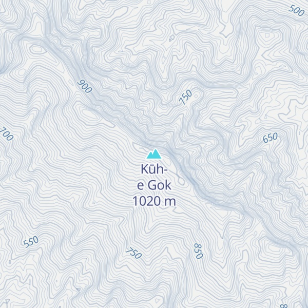 Map of Kūh-e Gok