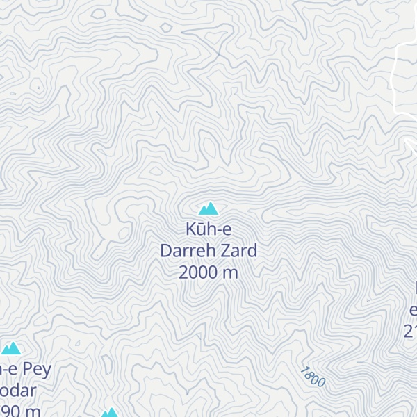 Map of Kūh-e Darreh Zard