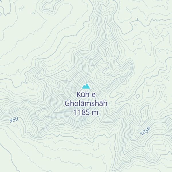 Map of Kūh-e Gholāmshāh