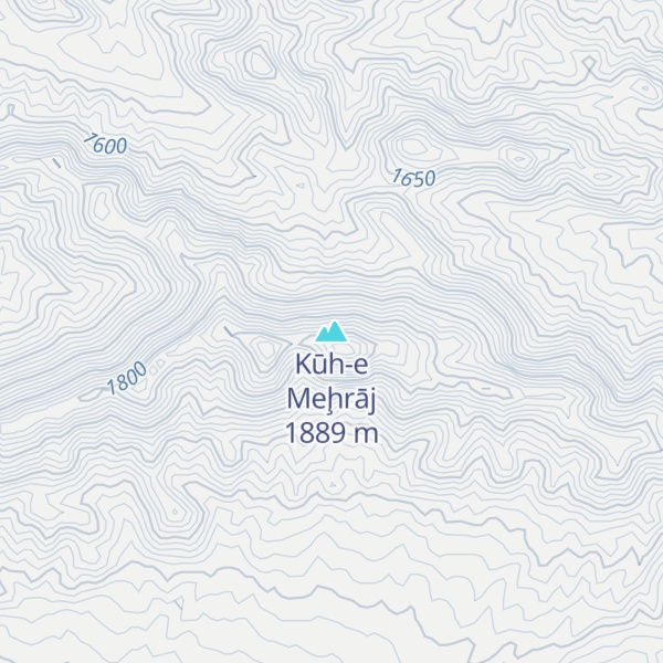 Map of Kūh-e Meḩrāj