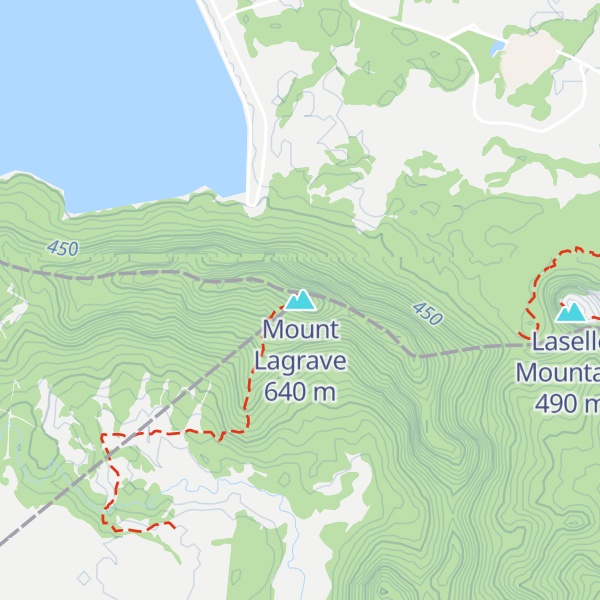 Map of Mount Lagrave
