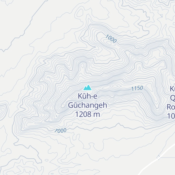 Map of Kūh-e Gūchangeh