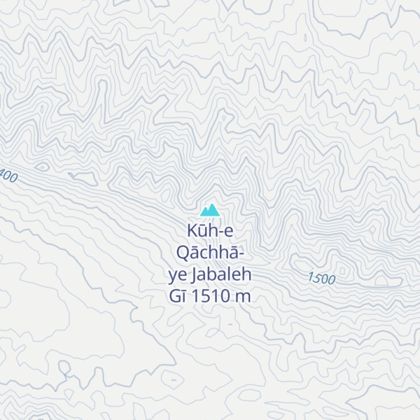 Map of Kūh-e Qāchhā-ye Jabaleh Gī
