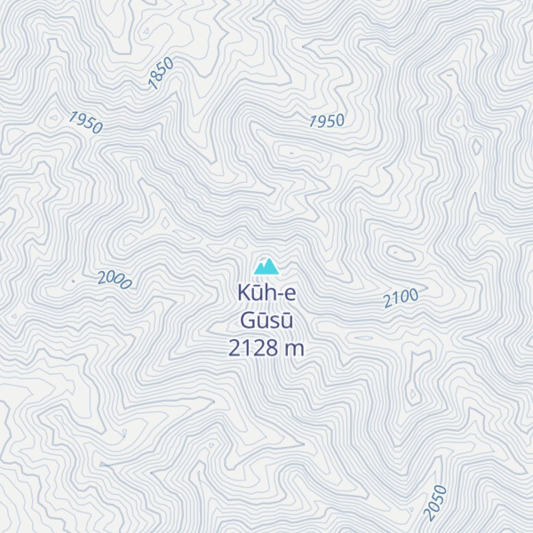 Map of Kūh-e Gūsū