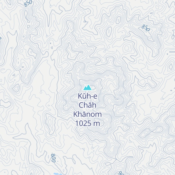 Map of Kūh-e Chāh Khānom